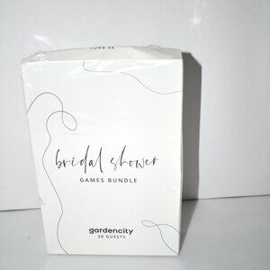 Gardencity Bridal Shower Games Bundle for 30 Guests, Double-Sided, Minimalist Ca